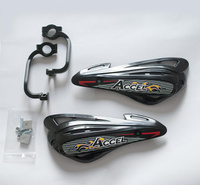 ACCEL OSŁONY RĄK (HANDBARY) Z MOCOWANIEM ALUMINIOWYM MX (22+28MM) (ALU-CZARNY, PLASTIK-CZARNY)