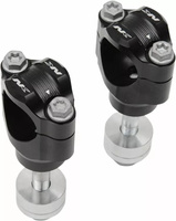 UCHWYT KIEROWNICY ALUMINIOWY CZARNY 1-1/8" 28,6 MM