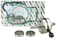 WISECO WAŁ KORBOWY KAWASAKI KX 250 '02-'04 (Z ŁOŻYSKAMI I USZCZELNIACZAMI NA WAŁ ORAZ KOMPLETEM USZCZELEK NA DÓŁ SILNIKA) (HR4017)