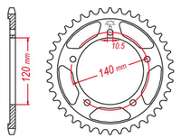 GROSSKOPF PROMOCJA ZĘBATKA TYLNA ULTRALIGHT UTWARDZANA 4398 53 C45 SUZUKI GSX-R 600/750/1000 STUNT (JTR1792.53)
