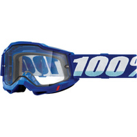 100 PROCENT (2022) FA20 ACCURI 2 ENDURO MOTO GOGGLE BLUE - CLEAR DUAL LENS GOGLE ACCURI 2 ENDURO KOLOR NIEBIESKI SZYBKA PODWÓJNA PRZEŹROCZYSTA STARY KOD: 50221-501-02
