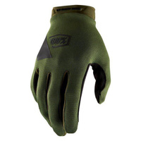 100 PROCENT (2022) RĘKAWICE CROSS/ENDURO MODEL RIDECAMP GLOVES FATIGUE KOLOR ZIELONY (MILITARNY) ROZMIAR M STARY KOD: 10018-190-11
