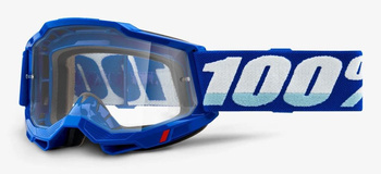 100 PROCENT (2022) FA20 ACCURI 2 GOGGLE BLUE - CLEAR LENS GOGLE ACCURI 2 KOLOR NIEBIESKI SZYBKA PRZEŹROCZYSTA STARY KOD: 50221-101-02