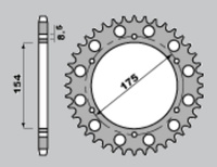 GROSSKOPF WYPRZEDAŻ ZĘBATKA TYLNA 258 43 HONDA VFR750 90-02, VFR800 98-01