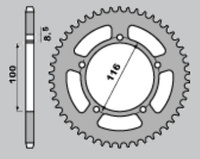 GROSSKOPF PROMOCJA ZĘBATKA TYLNA ALUMINIOWA KOLOR ZIELONY 464 52 KAWASAKI KX 60 '83-'03, KX 80 '83-'85 ,SUZUKI RM 60 K3 '03 (ŁAŃC. 420)