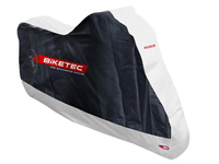 BIKETEC POKROWIEC WODOODPORNY AQUATEC NA MOTOCYKL KOLOR CZARNY/SZARY ROZMIAR M