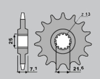 GROSSKOPF ZĘBATKA PRZEDNIA 585 16 YAMAHA XTZ750 '89-'00 (JTF578.16)