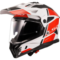 KASK LS2 MX702 PIONEER II HILL WHITE RED L