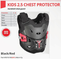 LEATT (2023/2024) OSŁONA KLATKI PIERSIOWEJ (BUZER) CHEST PROTECTOR 2.5 KIDS BLACK KOLOR CZARNY/CZERWONY (4-7 LAT, 110-134 CM)
