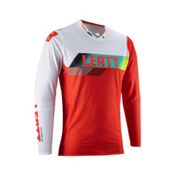 LEATT (2023) KOSZULKA MOTO 5.5 ULTRAWELD JERSEY RED KOLOR BIAŁY/CZERWONY ROZMIAR XXL