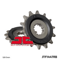 JT ZĘBATKA PRZEDNIA 2299 14 Z GUMĄ SUZUKI GSR 250 12-17, GSX 250R 17-18, DL 250 V-STROM 17-18, INAZUMA 250 12-17 (JTF1447.14RB)* (ŁAŃC.520)