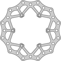 DELTA BRAKING TARCZA HAMULCOWA TYŁ KTM 2T/4T '91-21, HUSABERG, HUSQVARNA, GAS-GAS '21, WAVE ULTRA LIGHT (220X110X4MM) (6X6,5MM) (NG129,NG141)