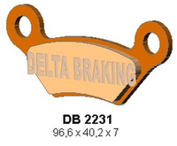 DELTA BRAKING KLOCKI HAMULCOWE KH609 PRZÓD/TYŁ JCB 800D/1000D GROUNDHOG '08-'09, 800D/1000D WORKMAX '10-'14, TYŁ JOHN DEERE XUV 625I/825I/850I/855D GATOR '10-'11