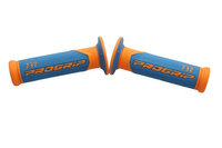 PROGRIP MANETKI PG732 ROAD (22+25MM, DŁ.125MM) KOLOR POMARAŃCZOWY FLUO/JASNO NIEBIESKI (DWUSKŁADNIKOWE) (732-364)