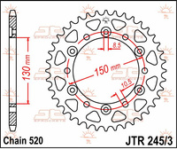 JT ZĘBATKA TYLNA 4309 45 HONDA NX 650 '88-'90 (JTR245/3.45)* (ŁAŃC. 520)