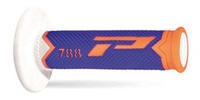 PROGRIP MANETKI PG788 OFF ROAD (22+25MM, DŁ.115MM) KOLOR POMARAŃCZOWY FLUO/NIEBIESKI/BIAŁY (TRÓJSKŁADNIKOWE) (788-284)