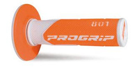 PROGRIP MANETKI PG801 OFF ROAD (22+25MM, DŁ.115MM) KOLOR BIAŁY/POMARAŃCZOWY FLUO (DWUSKŁADNIKOWE) (PG801WH/ORF) (801-242)