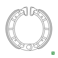 NEWFREN WYPRZEDAŻ SZCZĘKI HAMULCOWE DERBI VENTURE , SENDA , VAMOS 50 (105X25MM)