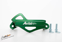 ACCEL PROMOCJA OSŁONA ZACISKU HAMULCOWEGO (TYŁ) KAWASAKI KXF 250/450 '06-'16, ALUMINIOWA, KOLOR ZIELONY