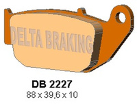 DELTA BRAKING KLOCKI HAMULCOWE KH629 HONDA CBR 125 '11-, CB 125 R / 300 R 18-, CRF 250 L 13-17, SUZUKI GSX-R / S 18-, TYŁ - ZASTĘPUJE DB2227MX-N ORAZ DB2227QD-N