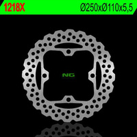 NG TARCZA HAMULCOWA TYŁ KAWASAKI Z750/800/1000 '07-'16, GTR 1400 '07-'15, ZZR 1400 '06-'15 (250X110X5,5) (4X10,5MM) WAVE