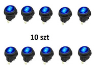 WŁĄCZNIK PRZEŁĄCZNIK UNIWERSALNY 100% WODOSZCZELNY NIEBIESKI PR18101 10 SZT