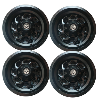 KOMPLET FELG MOOSE UTILITY 12X7 4/110 CZARNA KAWASAKI HONDA YAMAHA SUZUKI