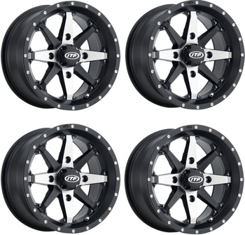 KOMPLET FELG ALUMINIOWYCH ITP 15X7 4/110 5+2 HONDA YAMAHA SUZUKI KAWASAKI