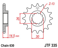 JT ZĘBATKA PRZEDNIA 335 15 HONDA CB 750 F/K '77-78' (33515JT) (ŁAŃC. 630) NA ZAMÓWIENIE
