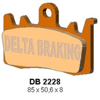 DELTA BRAKING KLOCKI HAMULCOWE KH630 PRZÓD APRILIA TUONO 1000/1100 '13-'16, CAPONORD 1200 '13-'17, BMW F 800/900R '15-'22, S1000XR '15-'18, R 1200GS/R/RS '13-'18, R NINE-T 1200 '14-'22, DUCATI MULTISTRADA/HYPERMOTARD 950, MONSTER 1200 '17-'22