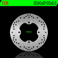 NG TARCZA HAMULCOWA TYŁ HONDA SILVER WING 400 09-14, 600 09-15 (240X105X6,0MM)