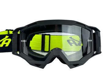 GOGLE NAXA CZARNE Z FLUO NAPISEM