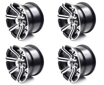 KOMPLET FELG SX 4/110  YAMAHA GRIZZLY, SUZUKI KINGQUAD 450 700 750, HONDA RUBICON 500 FORMAN, KAWASAKI BRUTEFORCE 650 700
