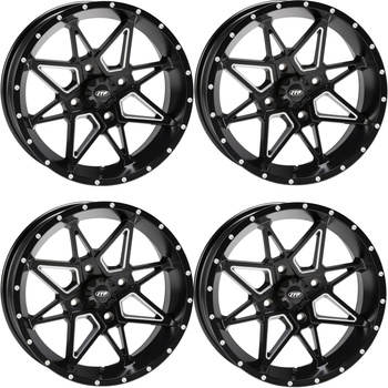 KOMPLET FELG ALUMINIOWE ITP TORNADO 14X7 4/110 2+5 CZARNA