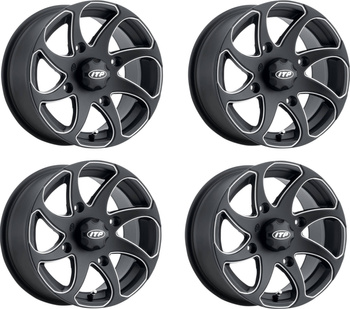KOMPLET FELG ITP TWISTER 14X7 4/110 5+2 YAMAHA HONDA SUZUKI KAWASAKI