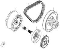 DZWON SPRZĘGŁA CFMOTO 500 X5, 0180-053000, CF188-053000