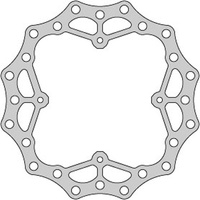 DELTA BRAKING TARCZA HAMULCOWA TYŁ HONDA CR 125 '02-07, CRF 250 '04-'21, CRF 250 X '04-17, CRF 450 '02-21, WAVE ULTRA LIGHT (240X121X4MM) (4X6,5MM) (NG654X)