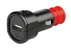 38879 UNI-TECH, UNIWERSALNA ŁADOWARKA Z 1 PORTEM USB - SZYBKIE ŁADOWANIE - 2400 MA - 12/32 V