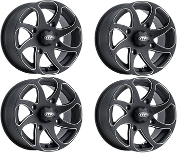 KOMPLET FELG ITP TWISTER 14X7 4/110 5+2 YAMAHA HONDA SUZUKI KAWASAKI