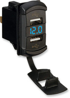 ŁADOWARKA DUAL USB Z MONITOREM NAPIĘCIA DO QUADÓW ATV UTV MOTO
