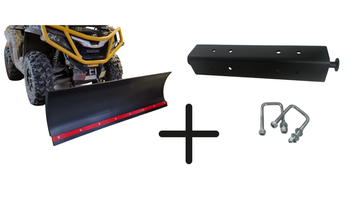 ZESTAW KOMPLET PŁUG+PŁYTA MONTAŻOWA NA KLIK UNIWERSALNY CZERWONY