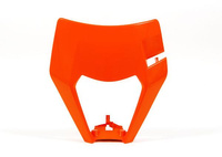 RACETECH OSŁONA LAMPY PRZÓD KTM EXC/EXCF 17-19 KOLOR POMARAŃCZOWY (WZÓR OEM) (KT04096127)