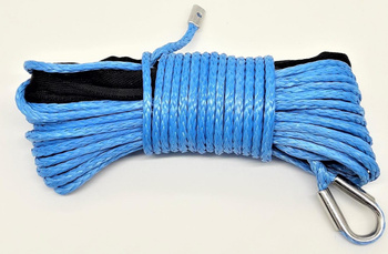 LINA SYNTETYCZNA DO WYCIĄGARKI QUADA 15MB 6MM NIEBIESKA