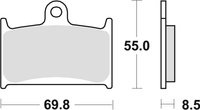 TRW LUCAS KLOCKI HAMULCOWE KH145 KH236 ORGANIC SUZUKI GSXR 750 88-93, GSXR 1100 89-92, TRIUMPH DAYTONA 955 96-06, SPEED TRIPLE 955 99-04, DAYTONA 1200 95-97, TROPHY 1200 94-03, PRZÓD (PROMOCJA)