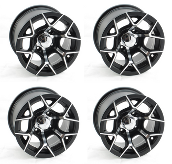 KOMPLET FELG 12X7 3+4 4/110 YAMAHA HONDA SUZUKI KAWASAKI