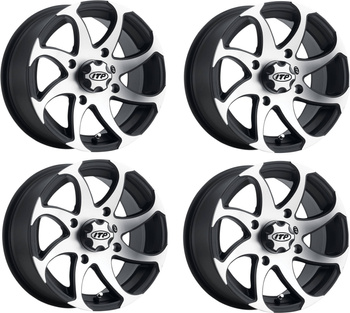 KOMPLET FELG ITP TWISTER 14X7 4/136 5+2 CAN-AM KAWASAKI