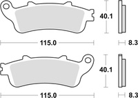 TRW LUCAS KLOCKI HAMULCOWE KH261 SINTER STREET HONDA NT 650 V DEAUVILLE 02-05 VFR 800 98-13, XL 1000 V 99-13 CBR 1100 97-08 STX 1300 02-16 VT 1300 10-16 VTX 1800 01-08, TYŁ