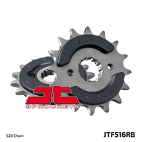 JT ZĘBATKA PRZEDNIA 523 16 Z GUMĄ SUZUKI GS 500E '94-'06, GS 500F '04-'10 (JTF516.16RB)* (ŁAŃC. 520)