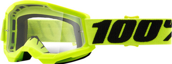 GOGLE MŁODZIEŻOWE STRATA 2 ŻÓŁTE NEON CROSS ENDURO ATV UTV