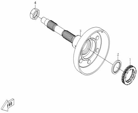 1. ŁOŻYSKO JEDNOKIERUNKOWE CFMOTO 500 X5, 0180-053200, CF188-053200